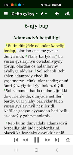 Turkmen Bible (түркменче) Screen 3