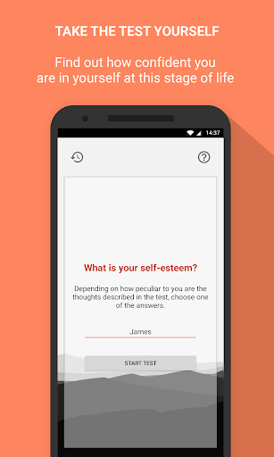 Self-Esteem Test. 2-min Test Screen 2