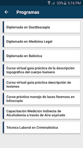 Academia de Peritos Forenses Screen 2