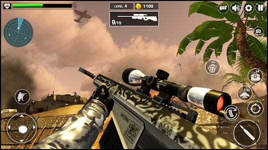 WW2 Sniper 3D: 二战 玩遊戲 戰爭武器 硕士