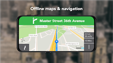 GPSオフラインマップ、ナビゲーション、コンパス、天気、交通のおすすめ画像1