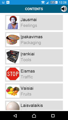 Screenshot of Learn Lithuanian  50 languages