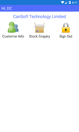 Android application CanSoft WholeSale System screenshort