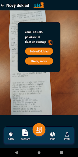 Android application UŠE3 screenshort
