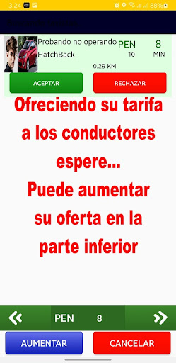 App Taxi Exclusivo PEM Screen 2