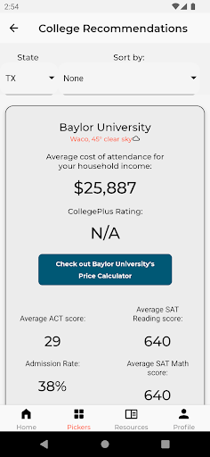 CollegePlus Screen 3