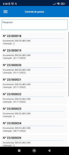 Android application MCM Apontamentos screenshort