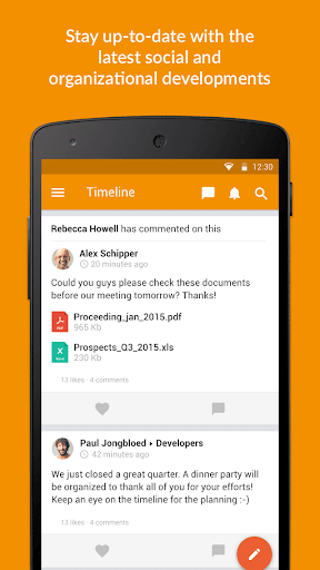 Android application Lead Connect screenshort
