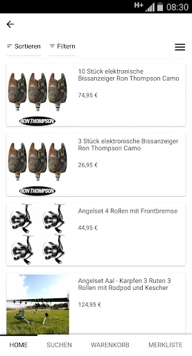 VF Angelsport Online Shop Screen 2