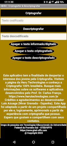 Heru criptografia Screen 2