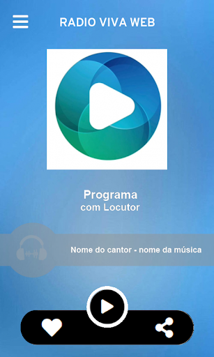 Android application Radio Viva Web screenshort