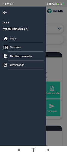 Tremo conductor Screen 3