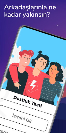 Android application Dostluk Testi screenshort