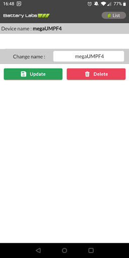 BatteryLabs Analytics Screen 3
