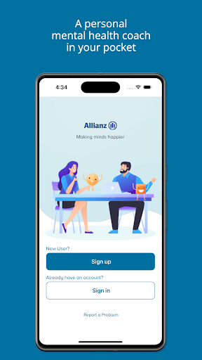 Android application Allianz Mental Wellbeing screenshort