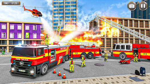 Screenshot 6 Firefighter: FireTruck Games android