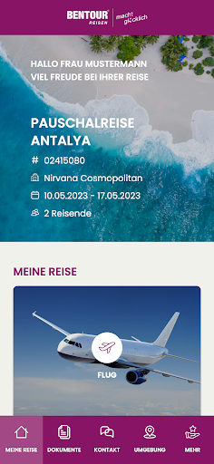 Android application myBentour screenshort
