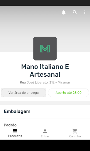 Android application Mano Italiano E Artesanal screenshort