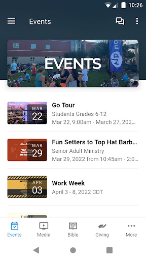 Android application NorthPark Baptist Church screenshort
