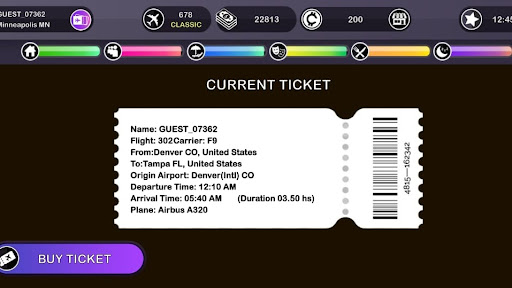 Airline Traveler Simulator Screen 3