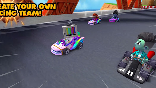 Boom Karts Multiplayer Racing Mod APK 1.33.1 (Unlocked)(Mod Menu)(Mod speed) Gallery 2