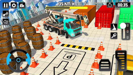 Construction Crane Truck Park 1.2 APK + Mod (Unlimited money) untuk android