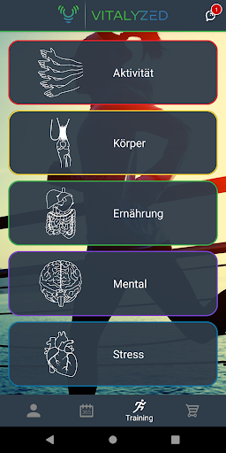 Vitalyzed Health App Screen 2
