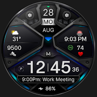 MD326 3D Modern Watch Face