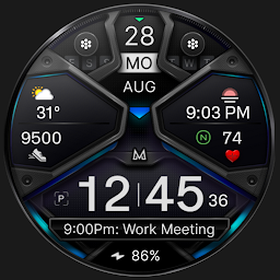 Icon image MD326 3D Modern Watch Face