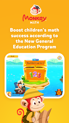 Android application Monkey Math: Kids math games screenshort