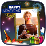 Happy New Year 2018 Photo Frames & Stickers Editor icon