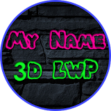 3D my name neon live wallpaper icon