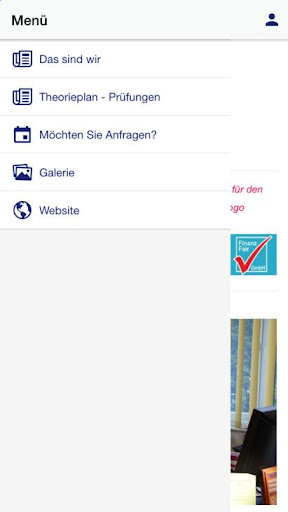 Android application Blitz Fahrschule GMN und HST screenshort