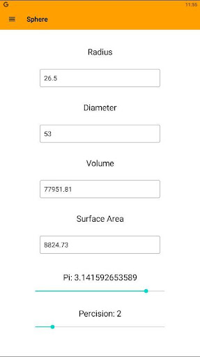 Prism Calculator Screen 2
