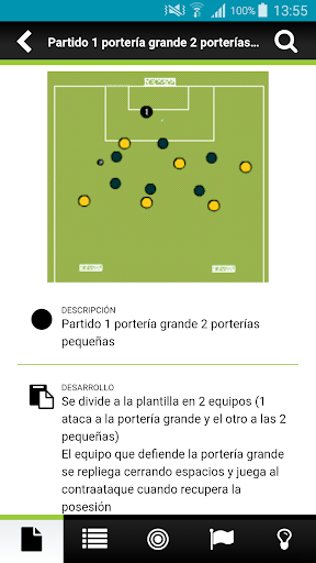 Android application Ejercicios Fútbol Base screenshort