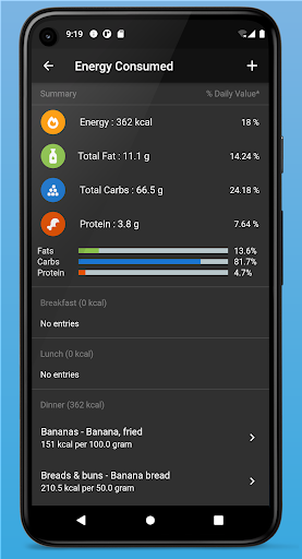Smart Kalories Screen 2