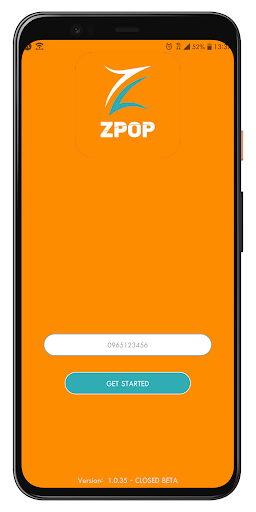 Android application ZPOP screenshort