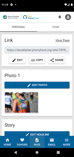 Jimmy Fund Fundraising Screen 2