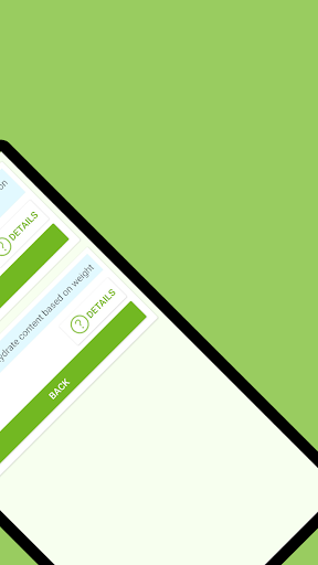 Simple CarboHydrate Calculator Screen 3