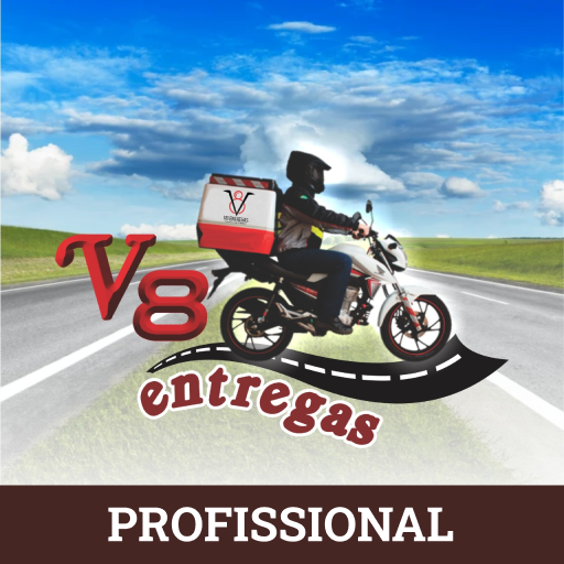 V 8 Entregas Motoboy logo