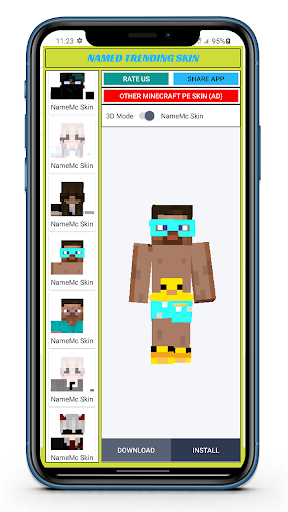 Named Skin for Minecraft PE