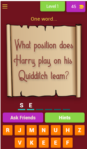 Hogwarts Quiz & Trivia Screen 3