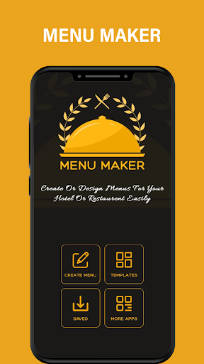 Android application Menu Maker - Vintage Design screenshort