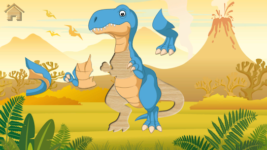 Dino Puzzle Free Games online for kids in Pre-K by Mr. Puzzlez