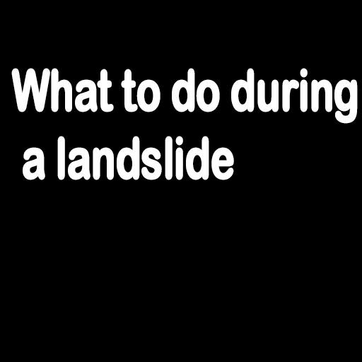What to do during a landslide