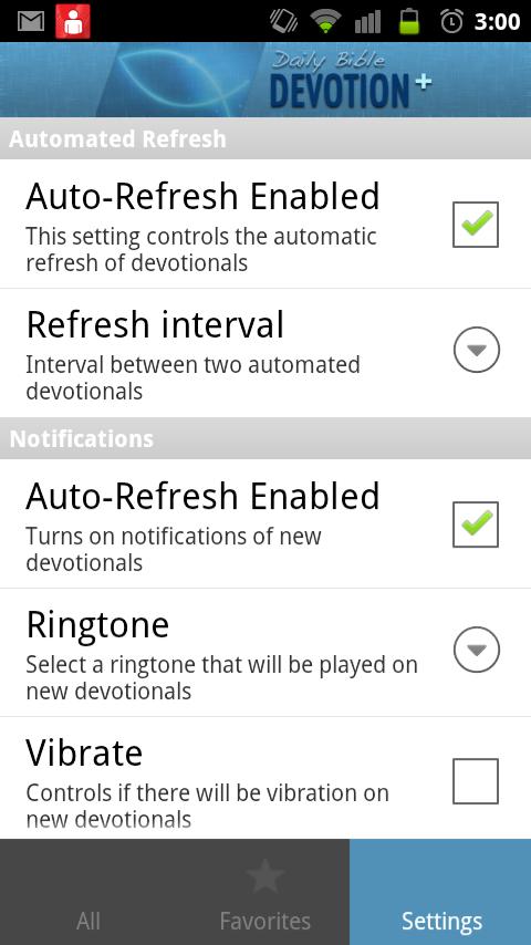 Android application Daily Bible Devotion+ screenshort