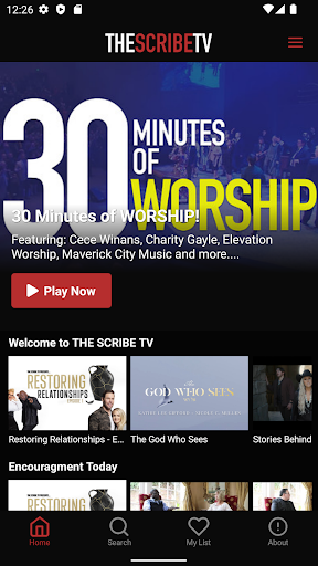 Android application THE SCRIBE TV screenshort