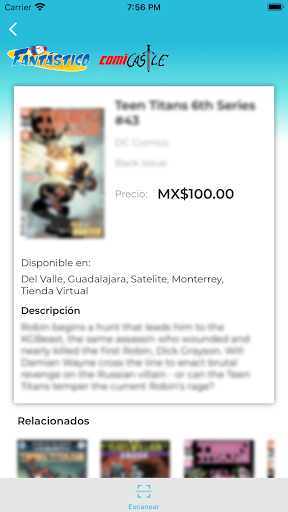 Fantastico Comic App Screen 3