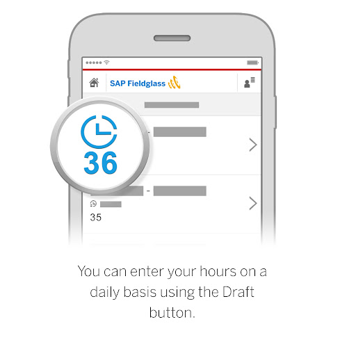 Screenshot of SAP Fieldglass Time Entry