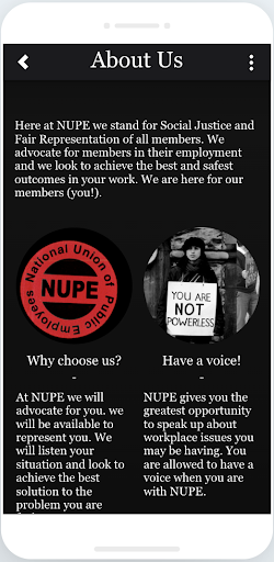 NUPE Screen 2